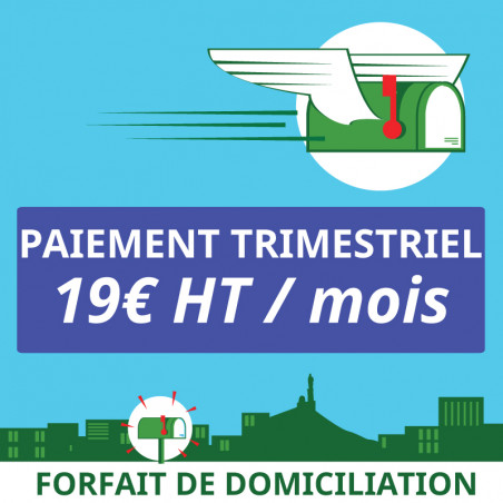 Forfait de Domiciliation d'entreprise à Marseille 1er (3 mois)